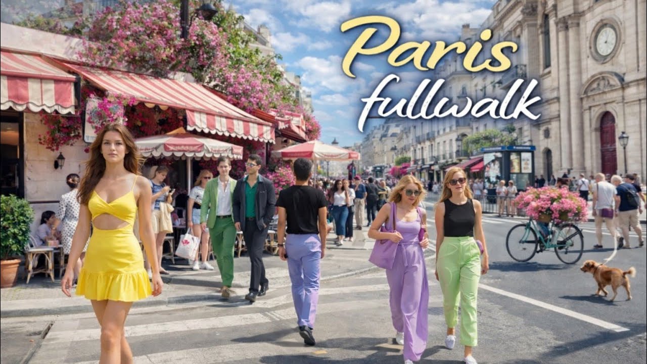 France , Paris 🇨🇵 | Feel the Calm of a Beautiful Morning Walk | 4K HDR