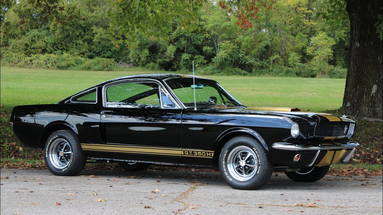 1966 Shelby GT350H — черно-золотая Hertz 4-ступенчатая