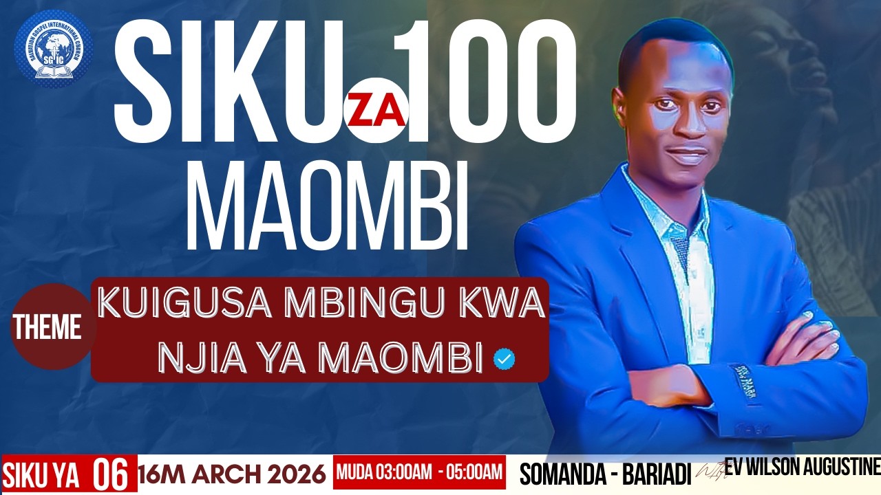 #LIVE: DAY 08 || MAOMBI YA SIKU 100 || KUGUSA MBINGU KWA NJIA YA MAOMBI ||  EV. WILSON AUGUSTINE