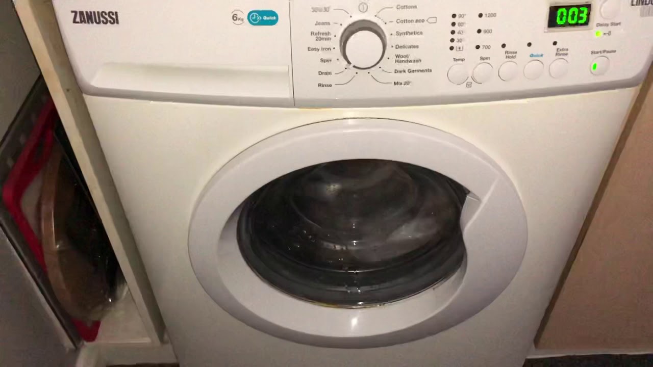 Zanussi lindo 100 - Messing about in service mode