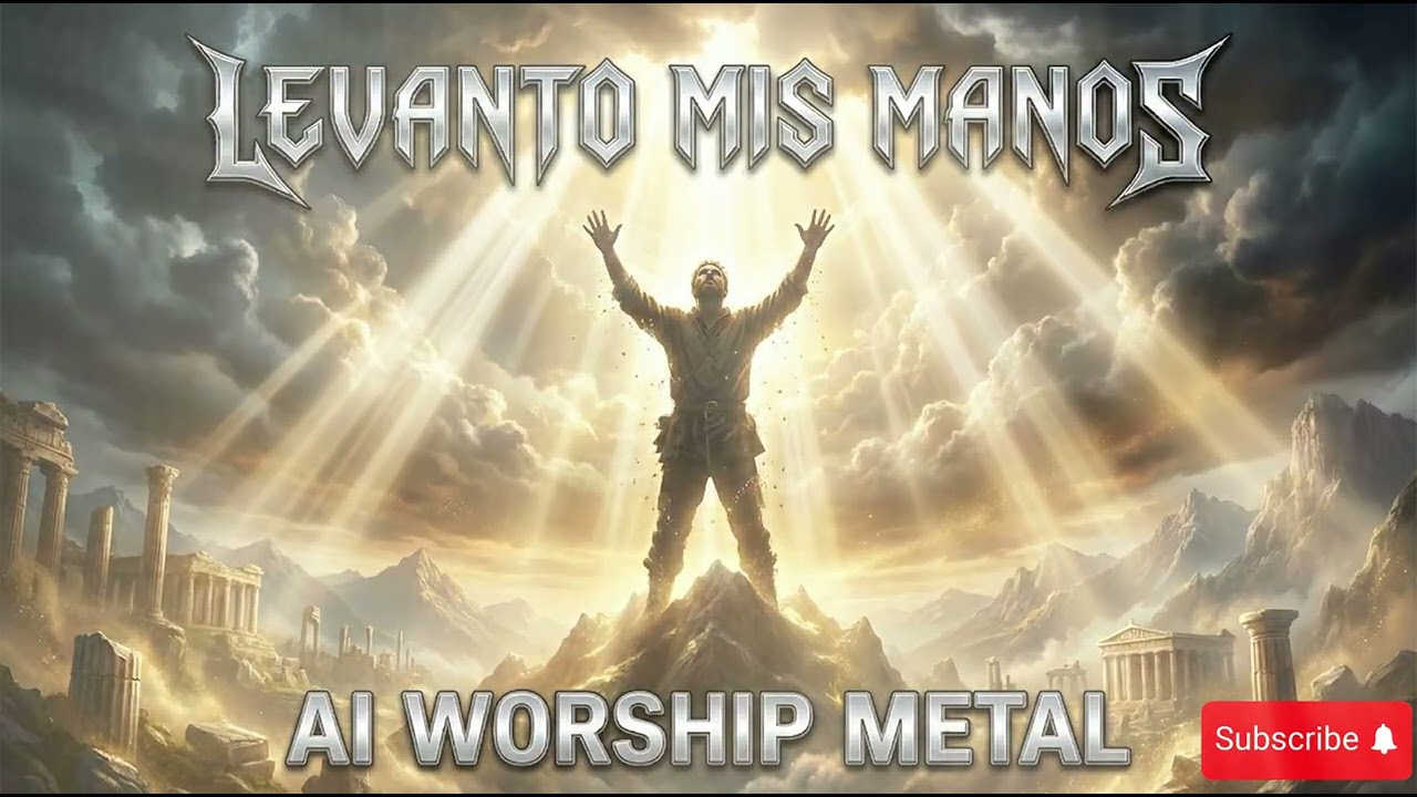 LEVANTO MIS MANOS - Heavy Ballad Cover (AI Art) | AI Worship Metal 🎸