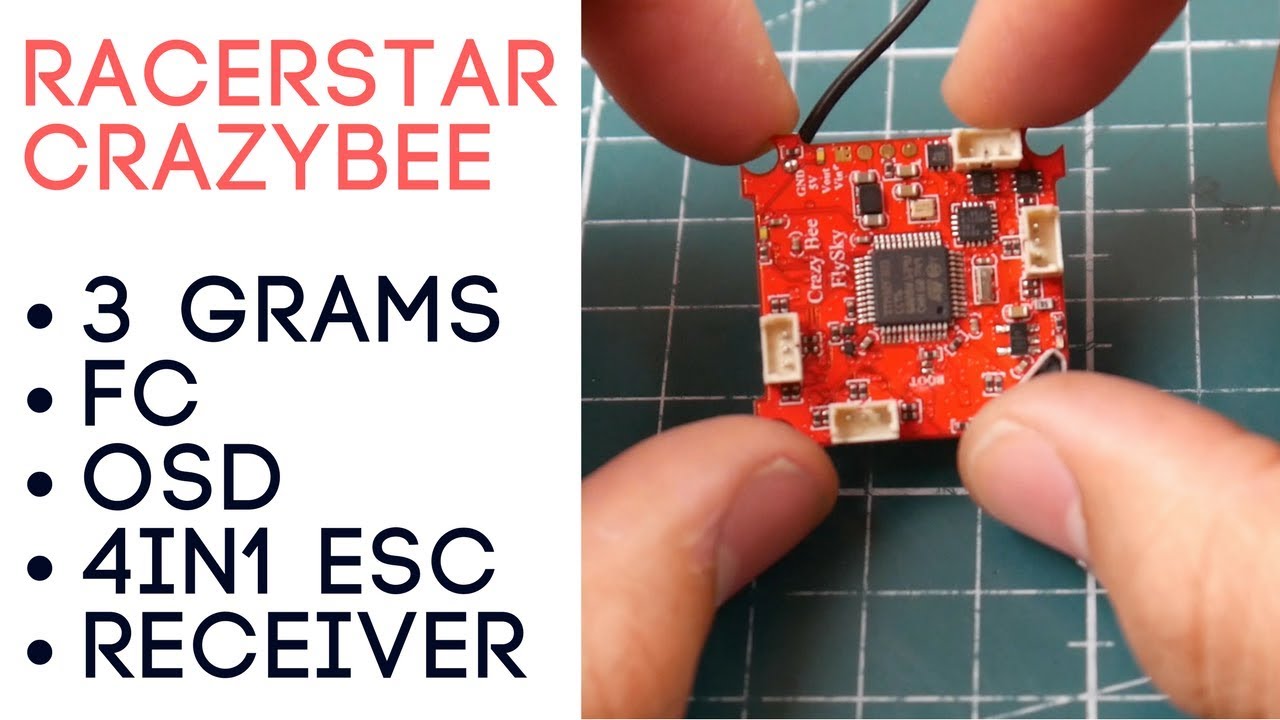 1S Brushless F3 AIO with Receiver // Racerstar Crazybee F3
