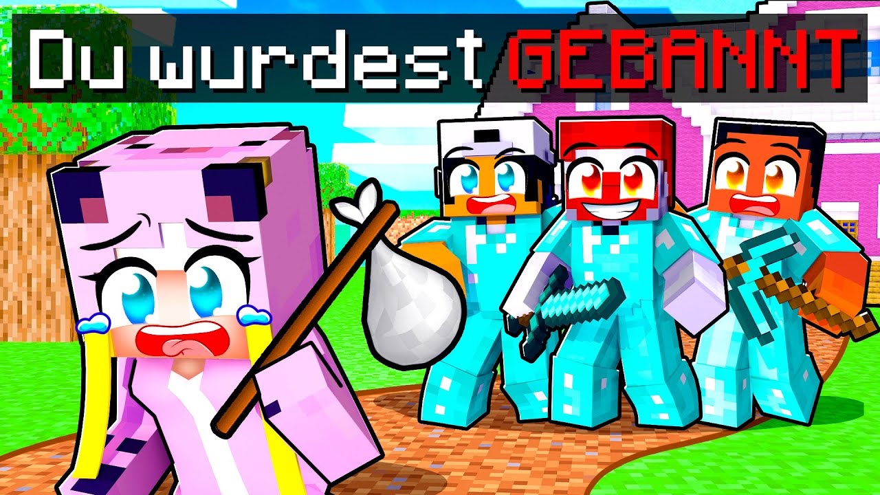 Ich KÄMPFE gegen 3 SPIELER und werde GEBANNT?! 🌸 Minecraft HELDEN