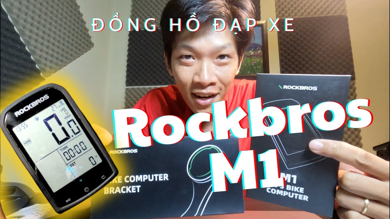 Đánh giá nhanh đồng hồ đạp xe Rockbros M1 và Bracket gắn ghi đông xe đạp | Nhìn cũng xịn phết anh em