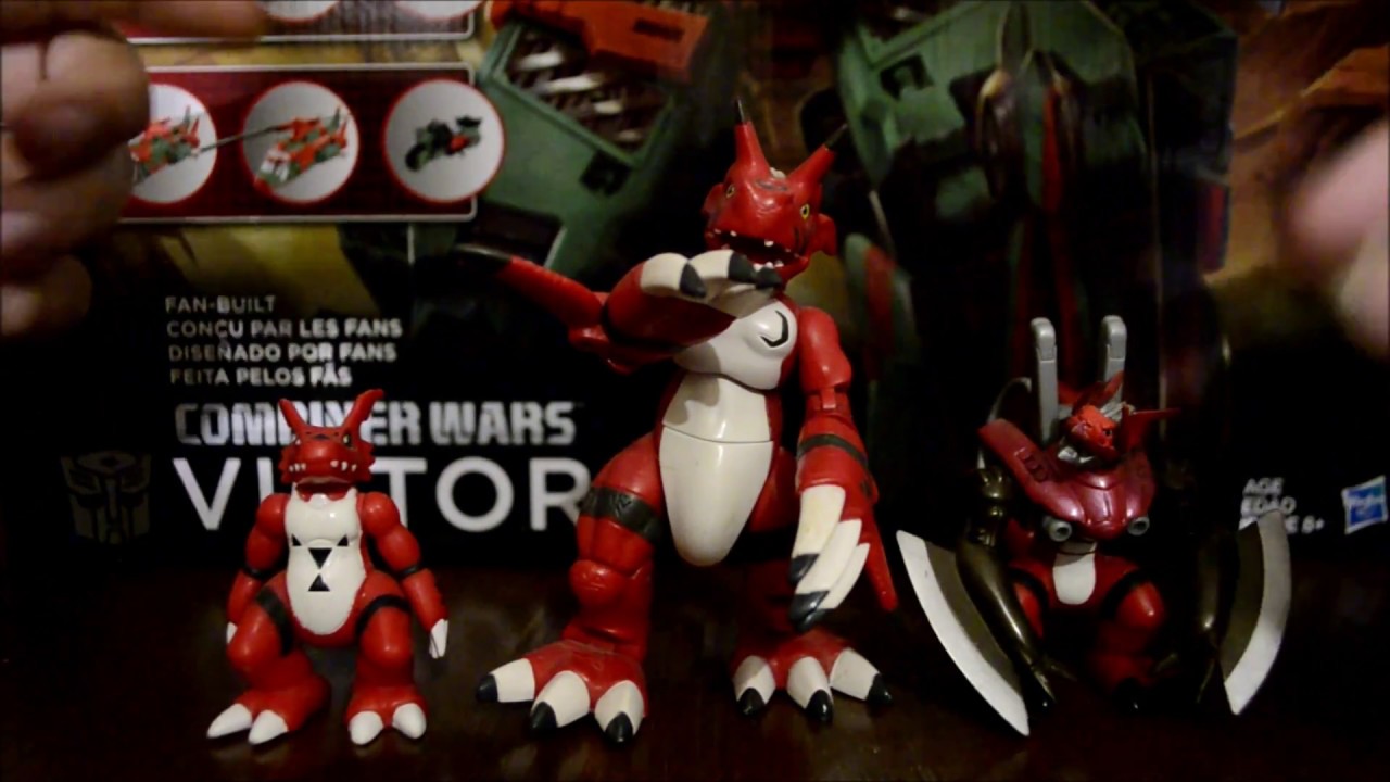 Digimon Guilmon , Growlmon, and WarGrowlmon Toy Review ( Note I say MetalGrowlmon that is my bad )