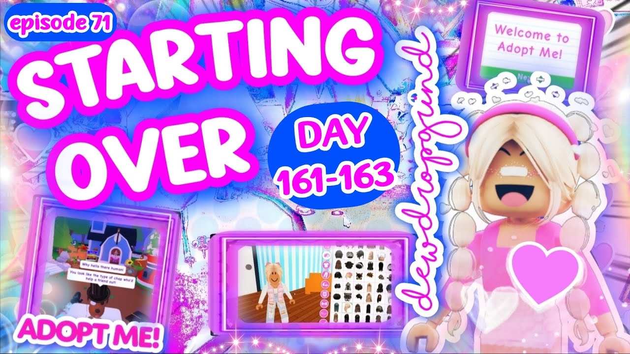 🍪 Starting Over 🍪 in Adopt Me! DAY 161-163 NEW ACCOUNT! Poor to RICH Challenge! #adoptme