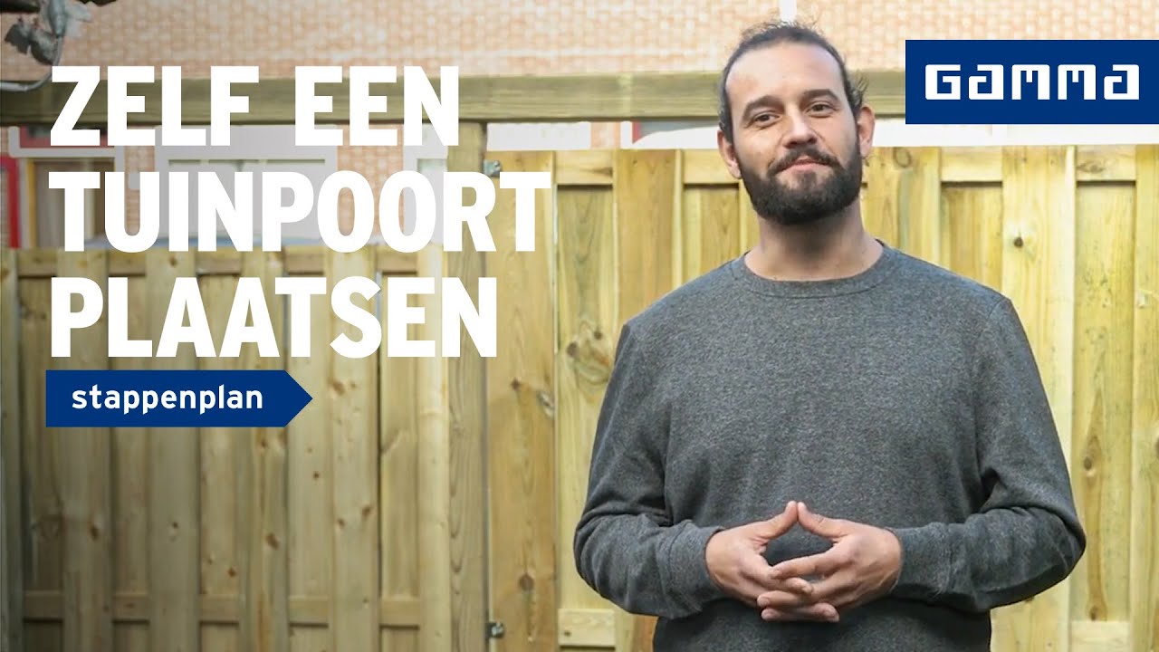 Tuinpoort plaatsen met slot | GAMMA