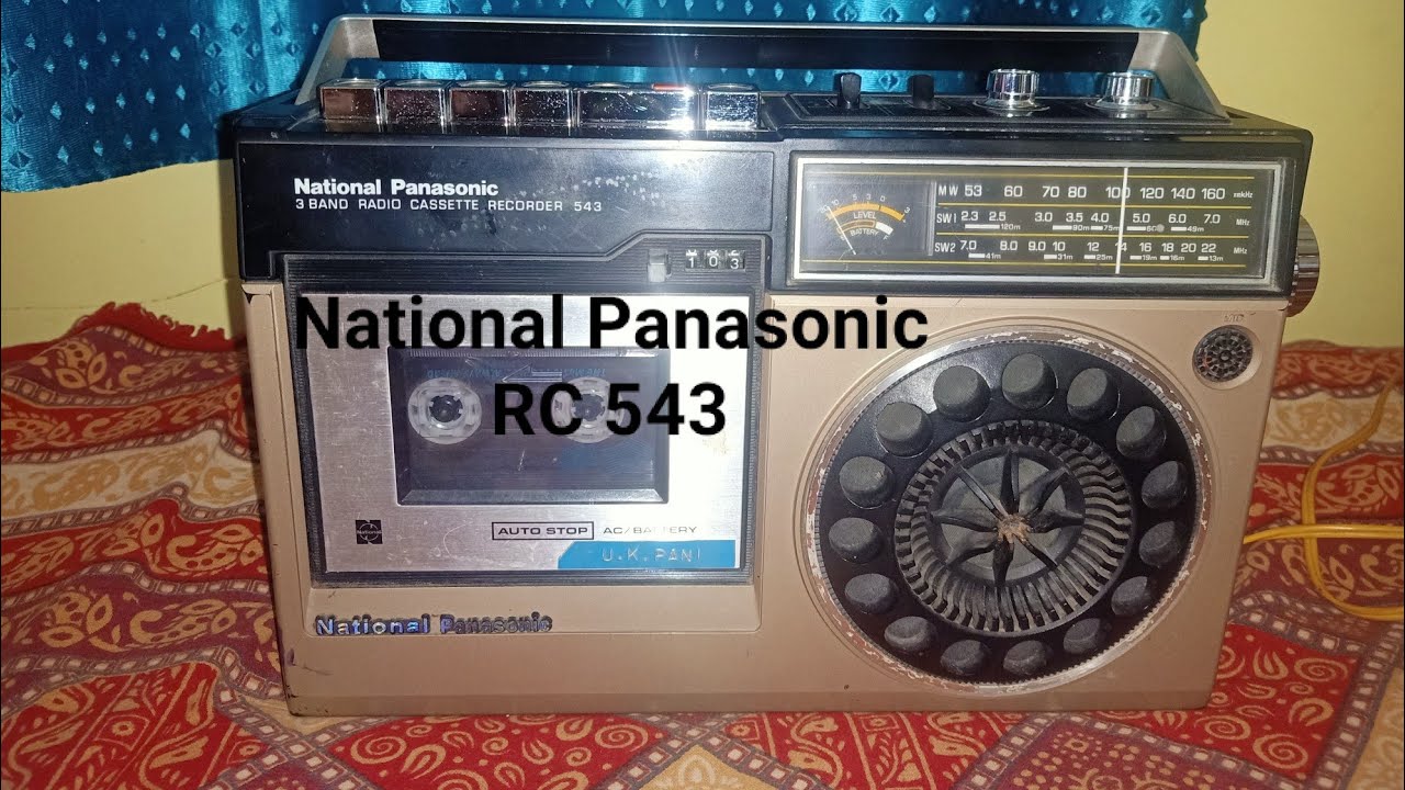 National Panasonic tape RC 543 part 2,how it's aux and mic function.