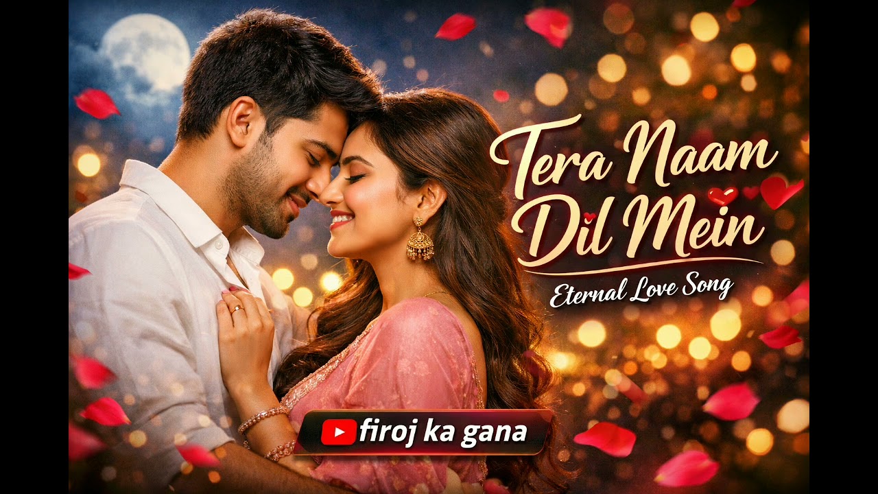 🎵 Title: “Tera Naam Dil Mein”(By @firoj ka gana)🎶 Verse 1:Chandni raaton mein tera chehra dikhe,Hawa