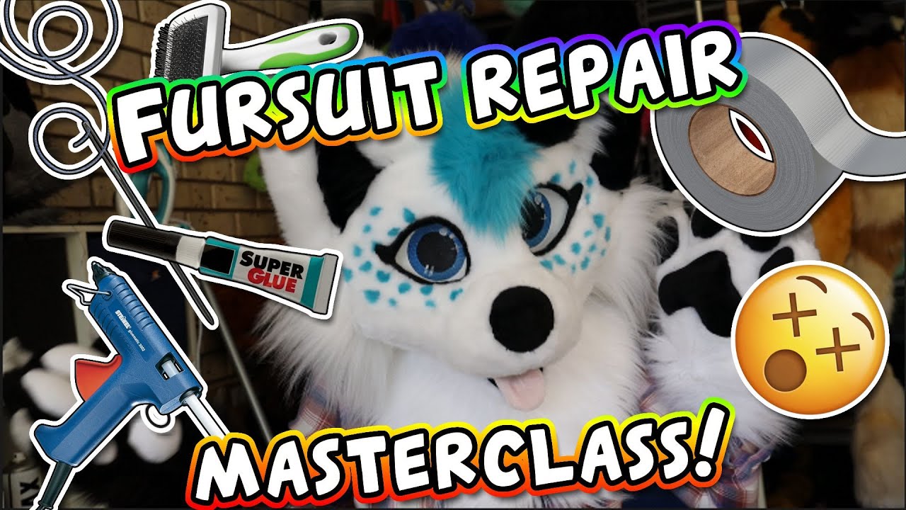 What do you do when your fursuit goes BALD? Fursuit repair Tutorial! | Clean Beans