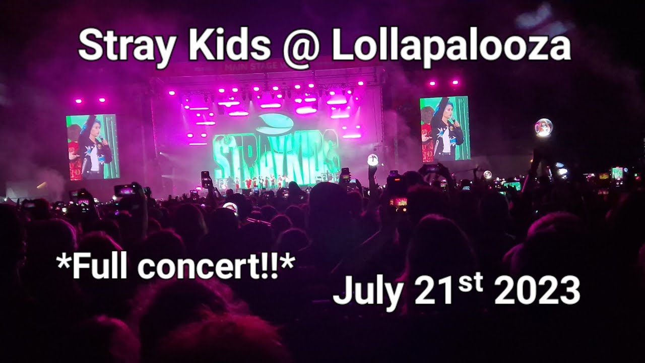 ❤️ Stray Kids @ Lollapalooza Paris 🖤 full set - July 21ˢᵗ 2023 #lollapalooza #straykids