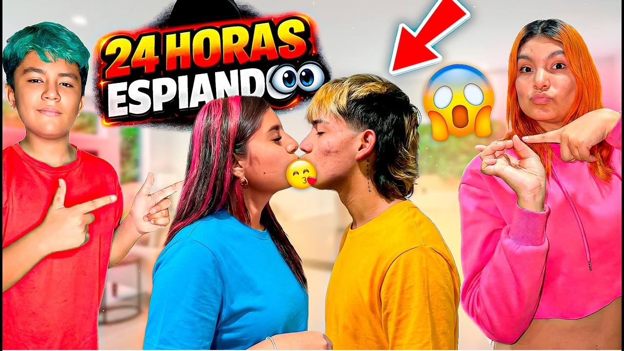 24 horas ESPIANDO a  KIMBERLY & JERONIMO 🕵🏻🔍