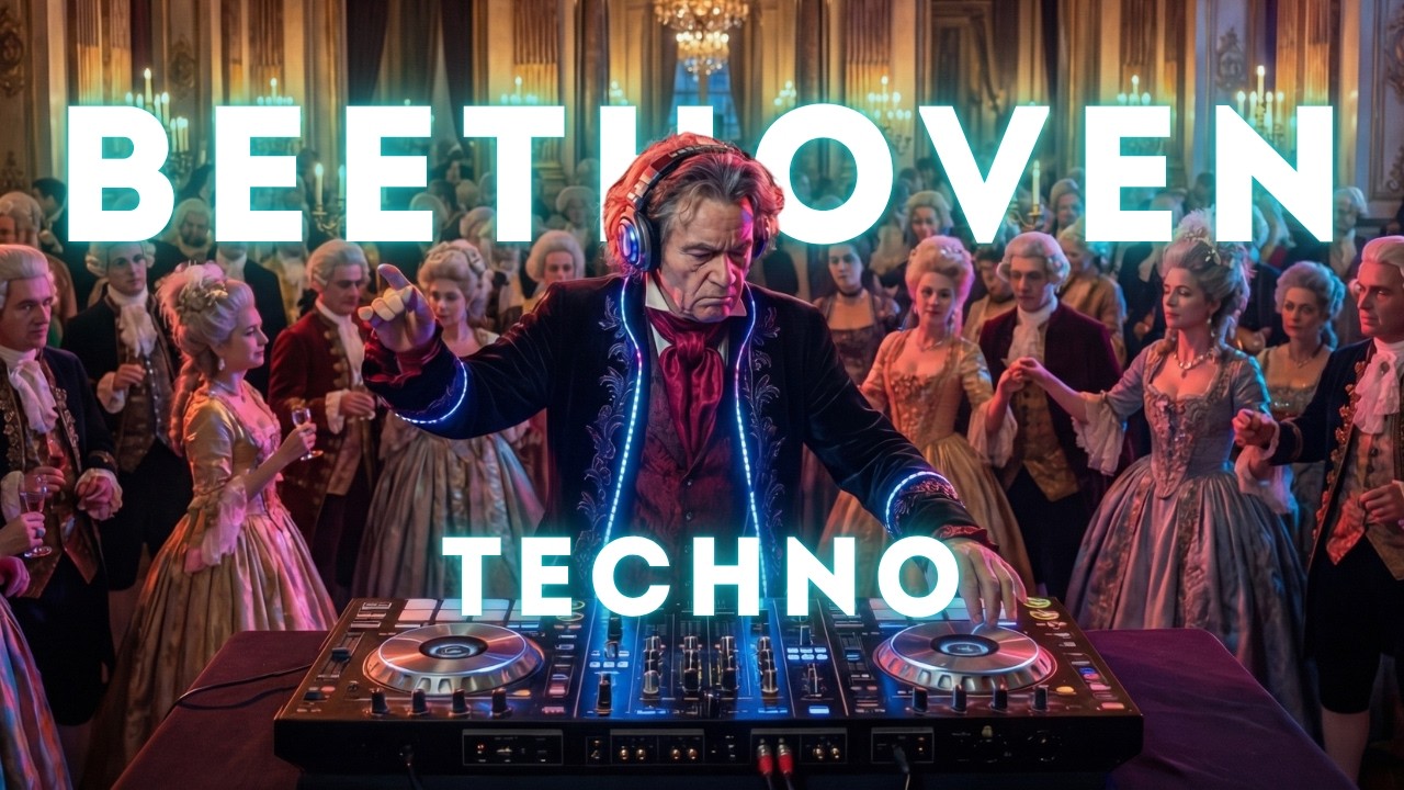 Beethoven Techno Mix 🎹  &ndash; Melodic Techno for Deep Focus & Study | Nebula Frequencies