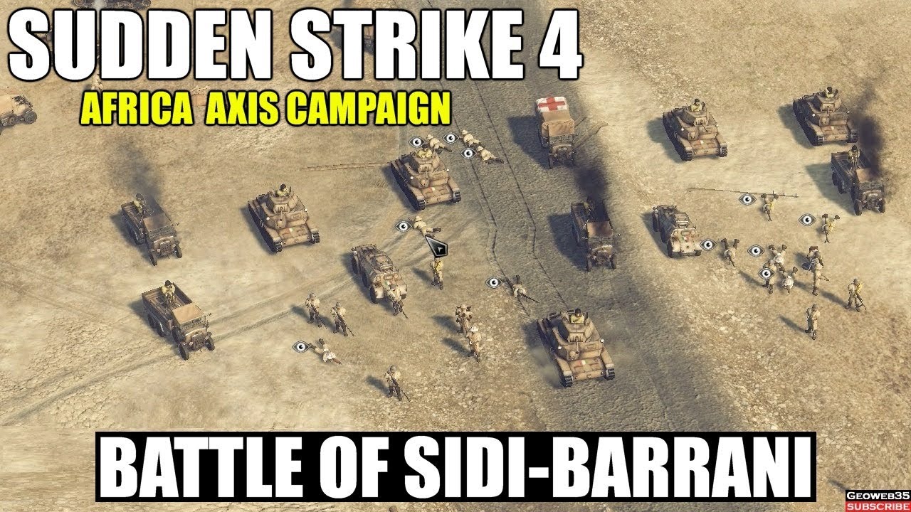 Sudden Strike 4 Africa Desert War DLC | Axis Campaign | Battle of Sidi-Barrani