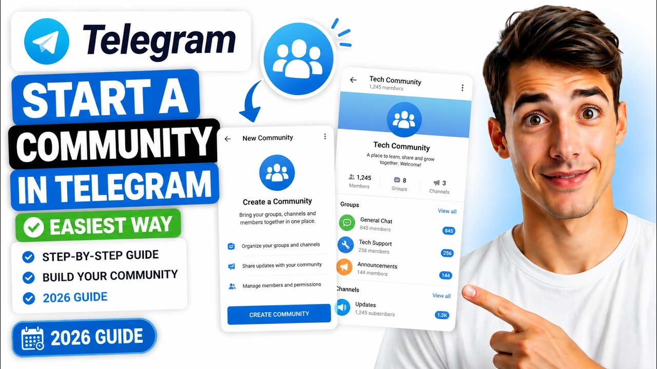 Как создать сообщество в Telegram (Пошаговое руководство) (Гайд 2026)