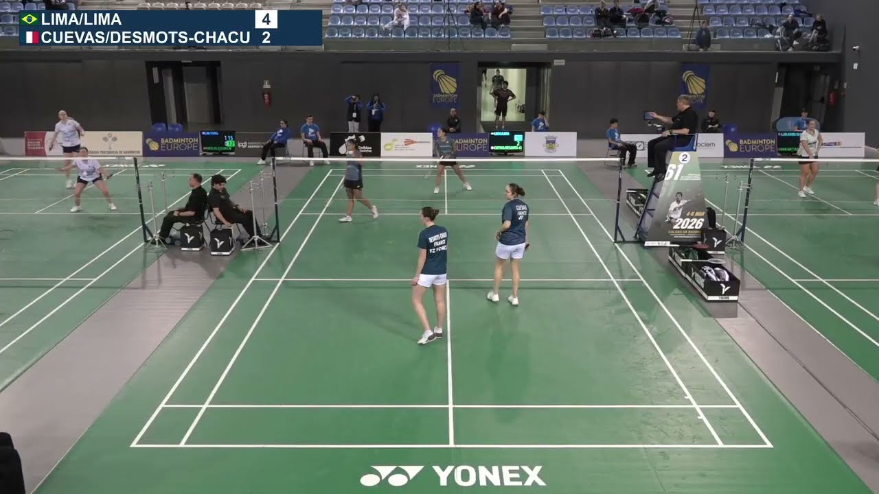 Badminton 8e J Lima S Lima BRA   Agathe Cuevas K Desmots Ch