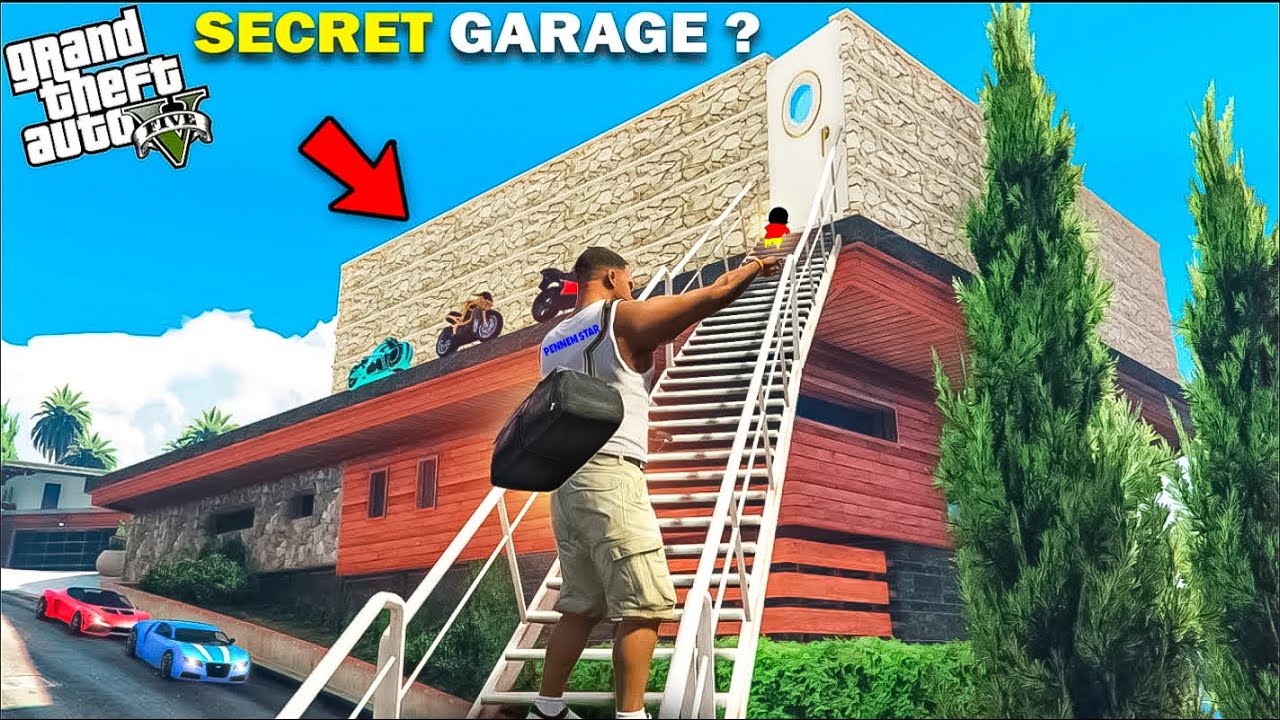 GTA 5 : Franklin Found Top Secret Garage Near Franklin's Garden in GTA 5 in Telugu