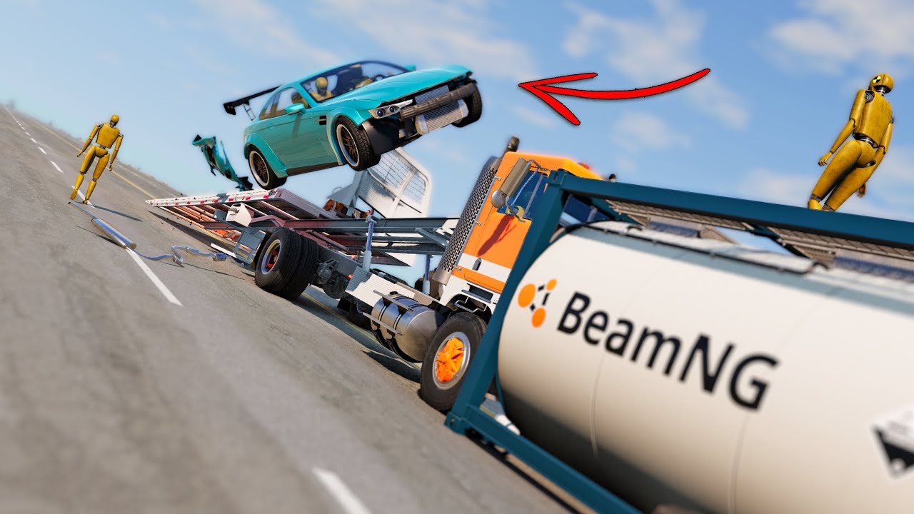 BeamNG Drive - Cars vs Flip Ramp #26