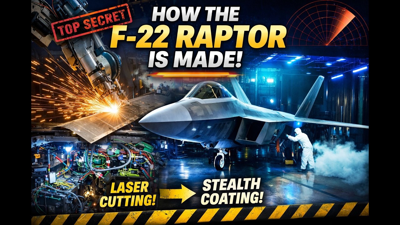 Inside F-22 Raptor Manufacturing – You Won't Believe the Tech! (Full Process)