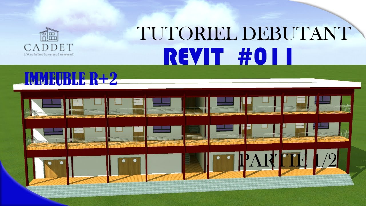 PROJET COMPLET R+2 DE A à Z SUR REVIT ARCHITECTURE 1/2