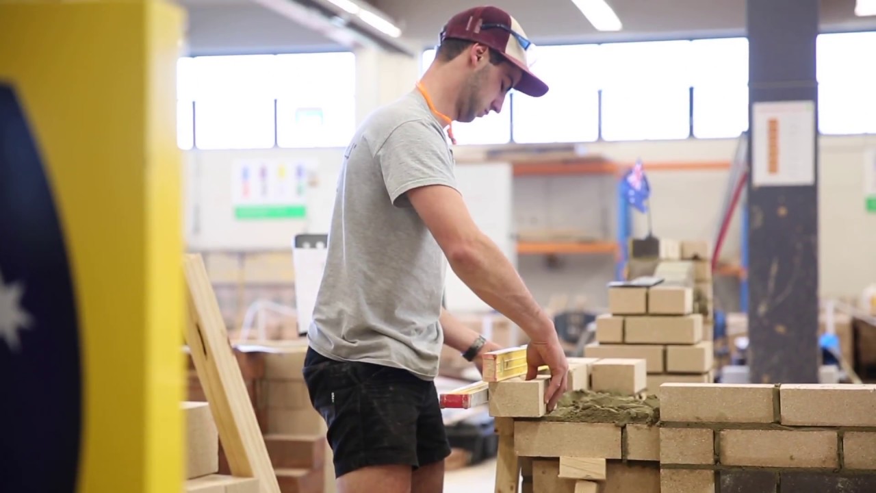 Australian Competitors: 5.  Trystan Sammut, Bricklaying