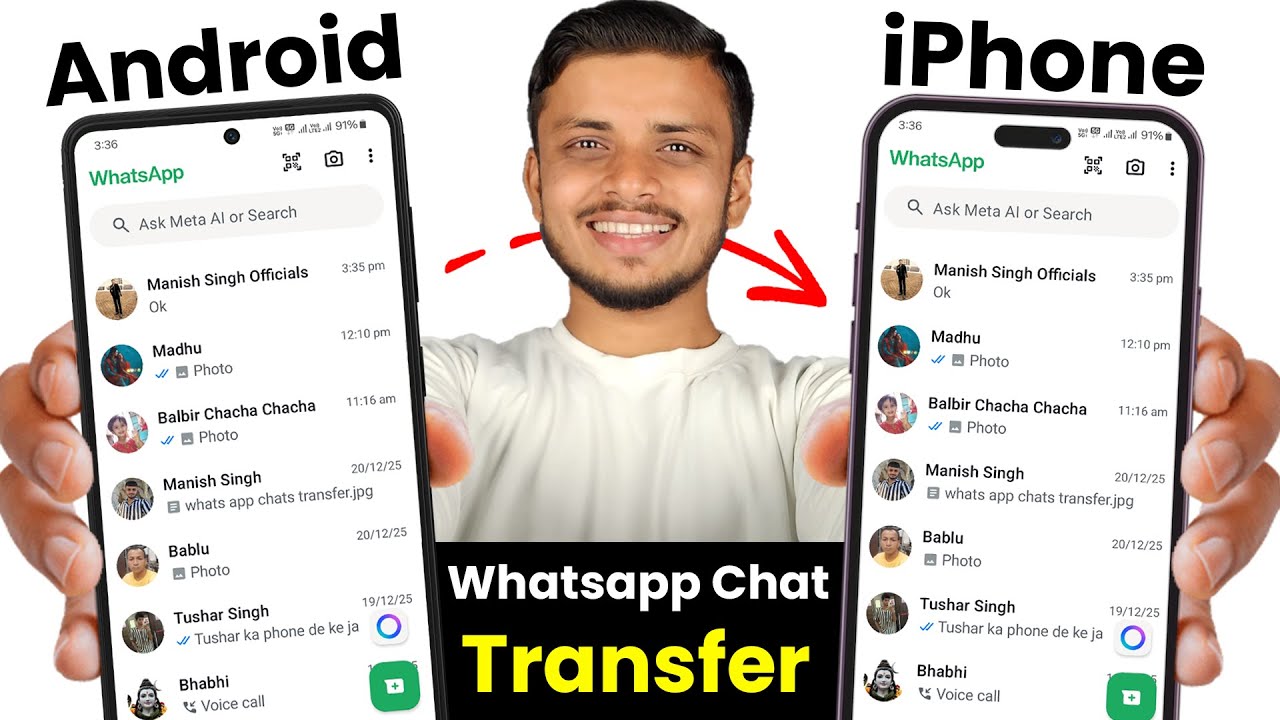How to transfer whatsapp from android to iphone