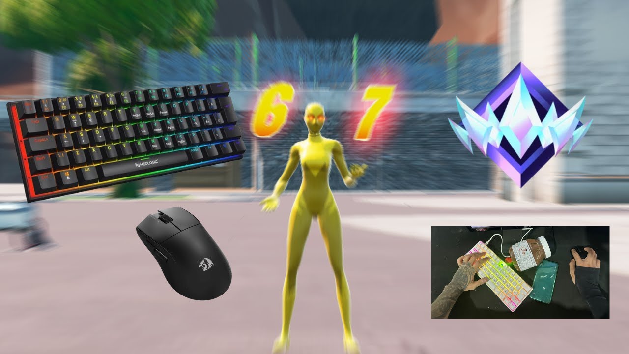 Relaxing Fortnite ASMR 🎧 Clean Keyboard & Mouse Sounds