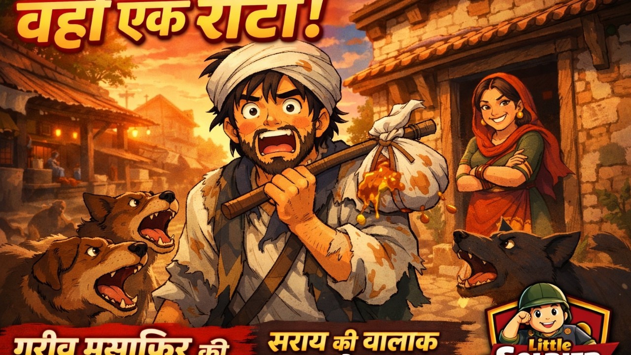 वही एक रोटी | गरीब मुसाफिर और चालाक भटियारन की सच्ची कहानी  Little solder moral story