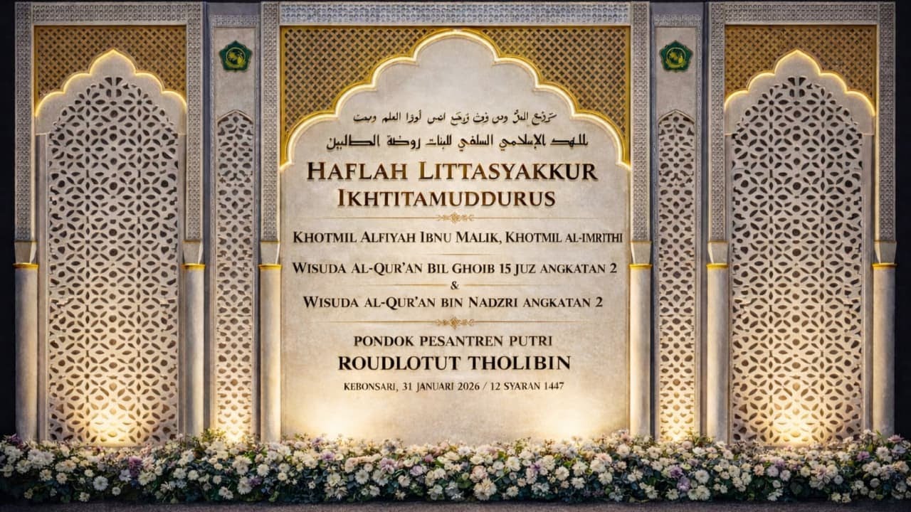 🔴 HAFLAH LITTASYAKKUR IKHTITAMUDDURUS PONPES PUTRI ROUDLOTUT THOLIBIN KEBONSARI KEPUNG KEDIRI