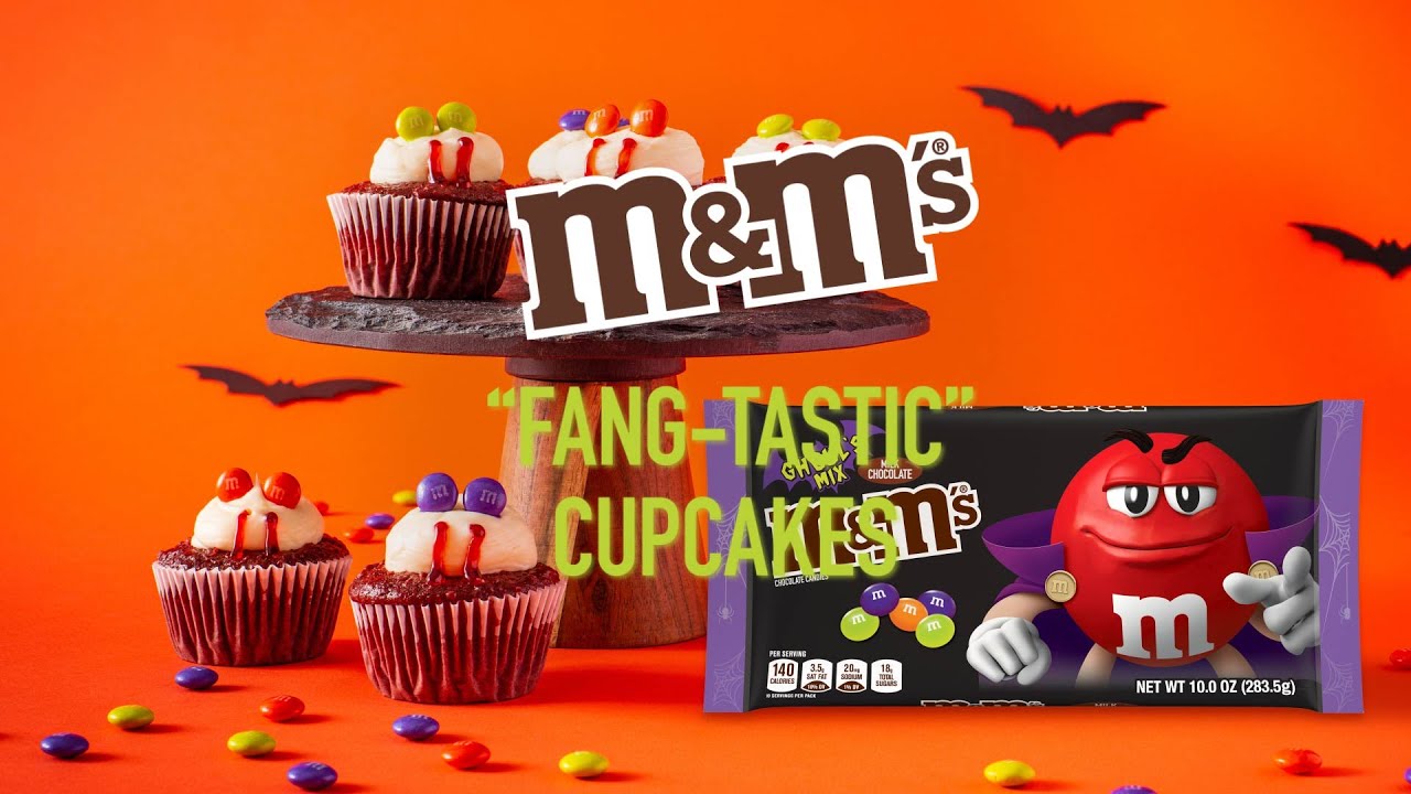 M&M’S “Fang-tastic” Cupcakes