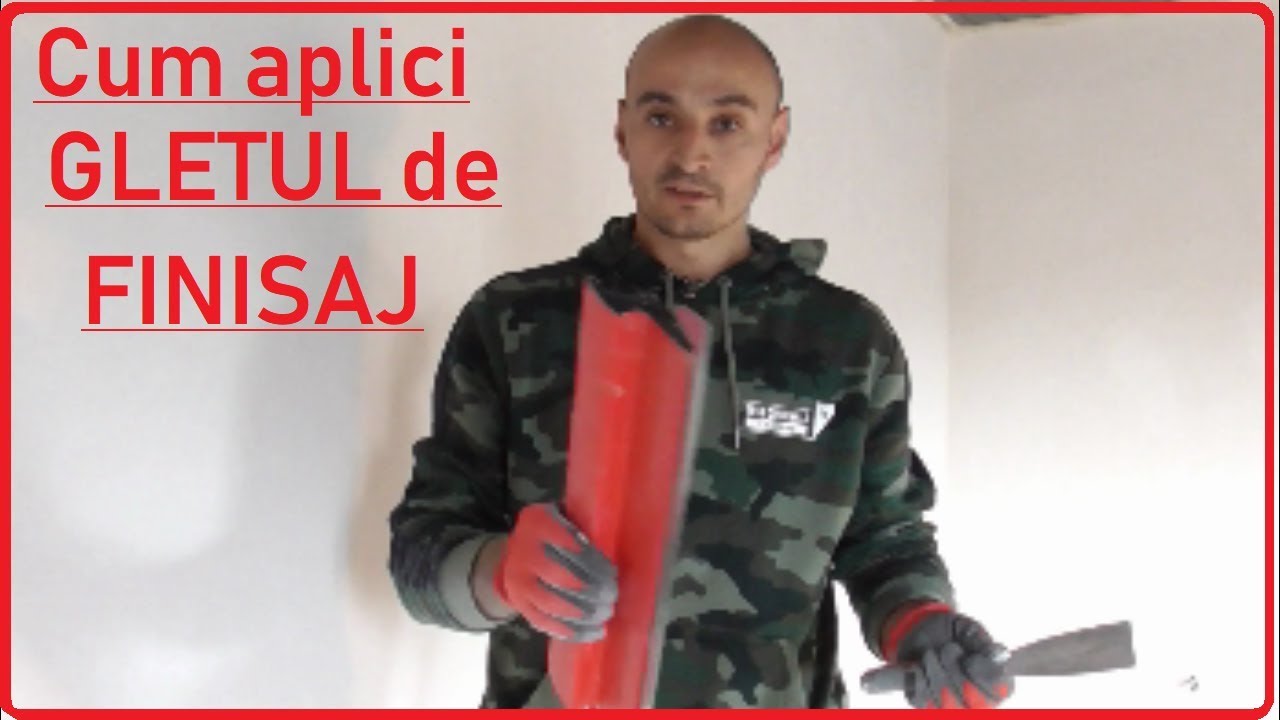 Cum se aplica GLET de FINISAJ pe perete (varianta manuala cu gletiera)