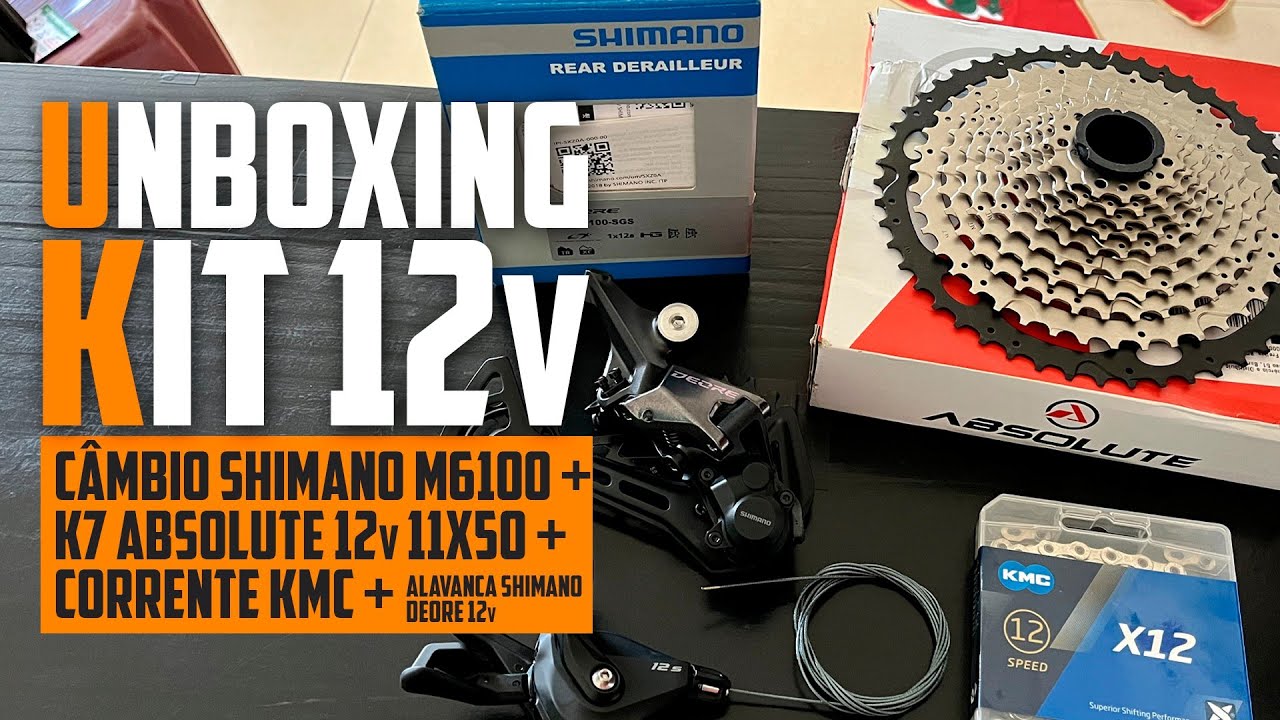 C&Acirc;MBIO SHIMANO DEORE M6100 + K7 ABSOLUTE 12V 11X50 | Thiago Oliveira Lajedo PE