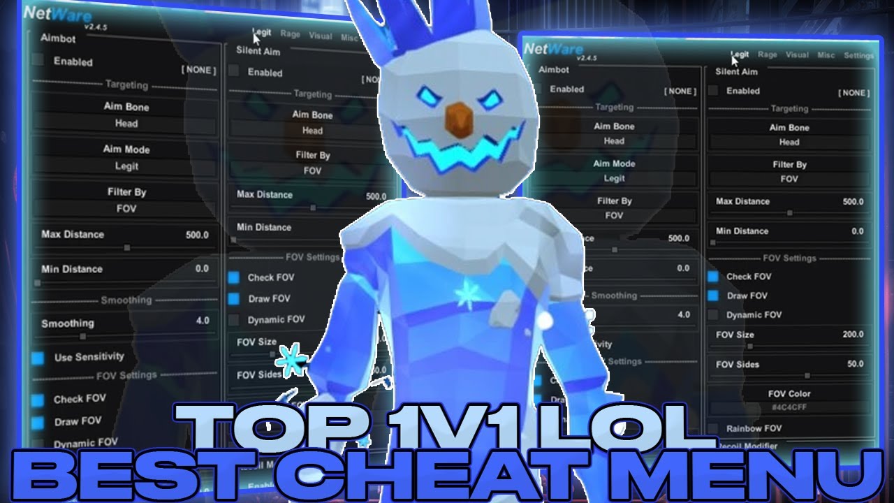 **Undetected** Netware Cheat - 1v1 LoL | Best Cheat For 1v1 LoL | Visuals, Aimbot & Many | FREE 100%