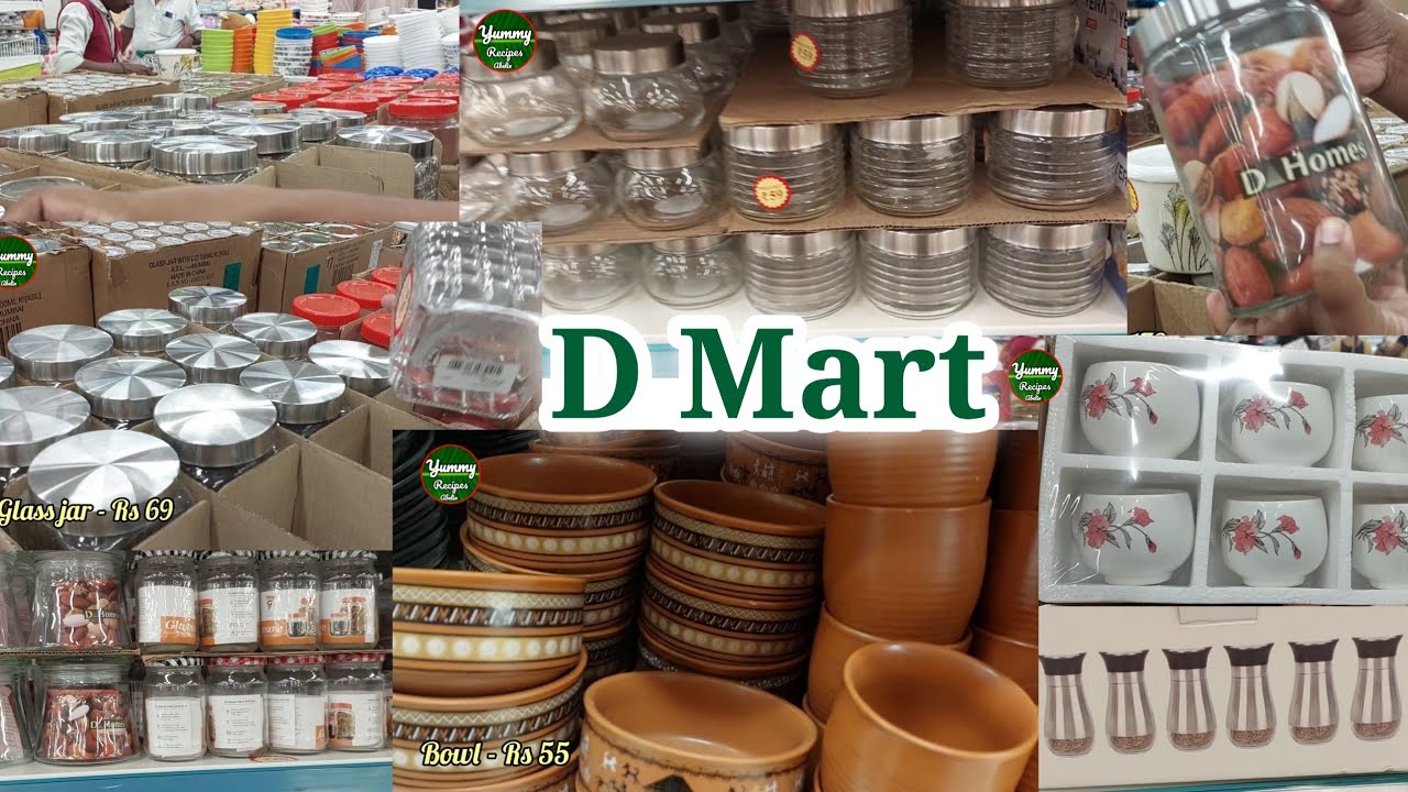 DMart | DMart Glasswares, kitchen Organizers | Glass bottle, Coffee mug set, Bowls