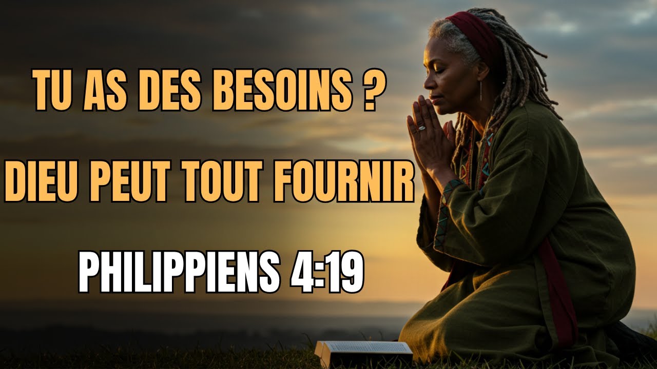 Prière du Matin - Dieu Pourvoira à Tous Tes Besoins – Philippiens 4:19