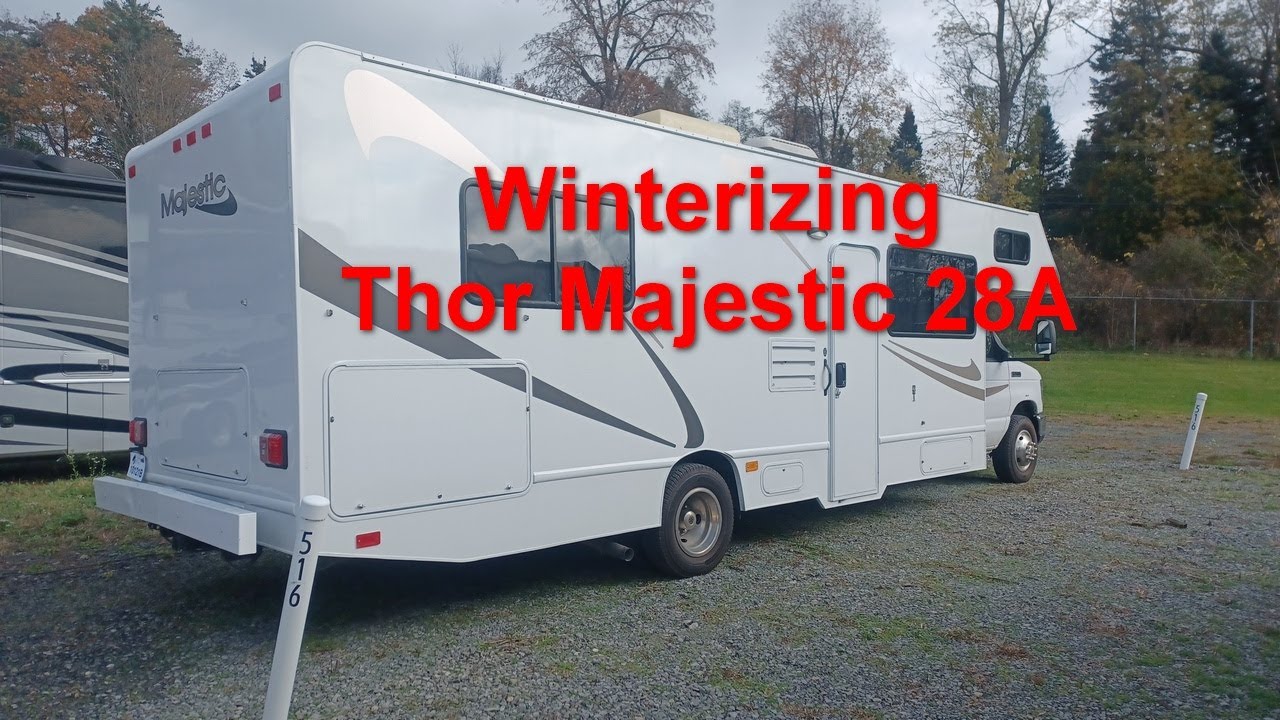 How to winterize a Thor Majestic 28A Motor Home/ RV