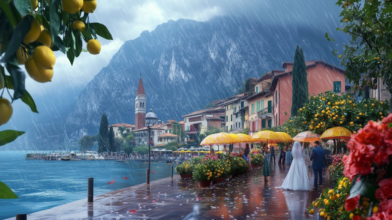 This Italian Village Turns Into a Paradise After the Rain - Limone Sul Garda Nighttime Walking Tour
