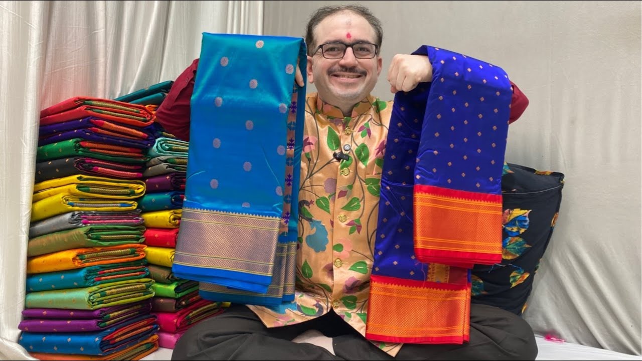 Kalanjali Paithani | Kasturi Paithani live | #saree #paithani #live #sarilive