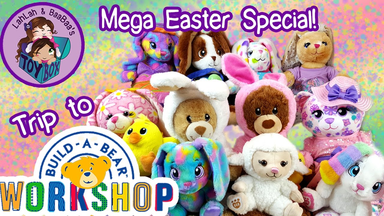 Let's Build Easter Bunnies! ~ Trip to Build-A-Bear Workshop, Mega Haul of Bunnies, Time for Tea Bear