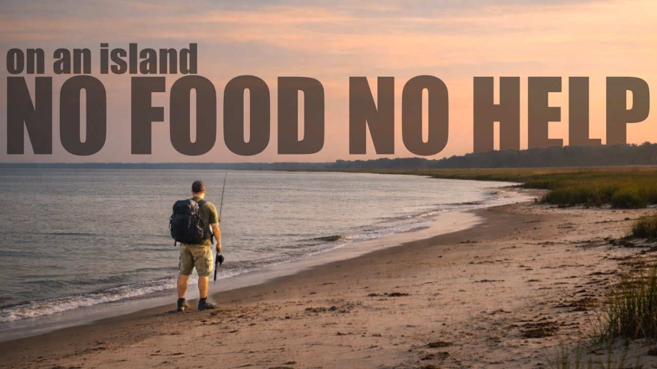 Camping Alone on a Georgia Island, No Food, No Help — Catch & Cook