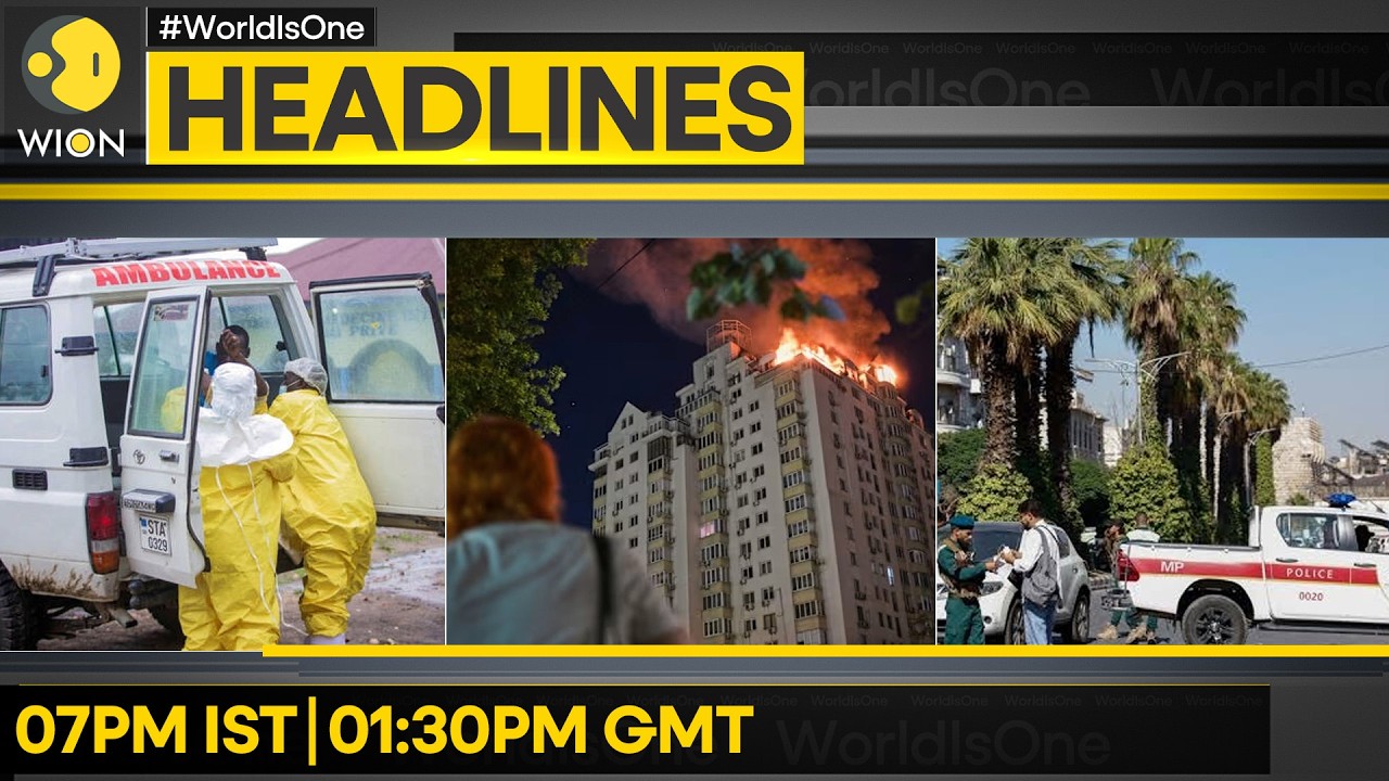 Four Killed in Central Damascus Blast | Russian Strikes Kill 20 in Kyiv | WION Headlines