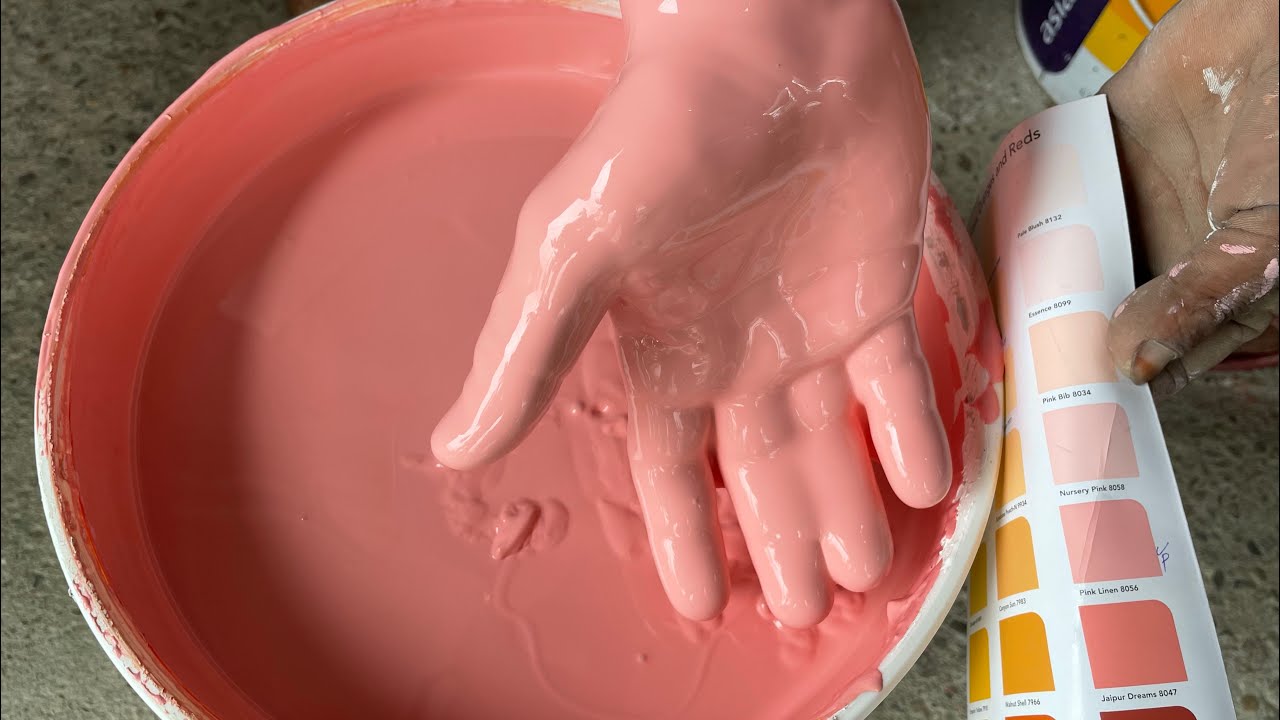 Latest pink colour combination for room | pink linein colour mixing asianpaints