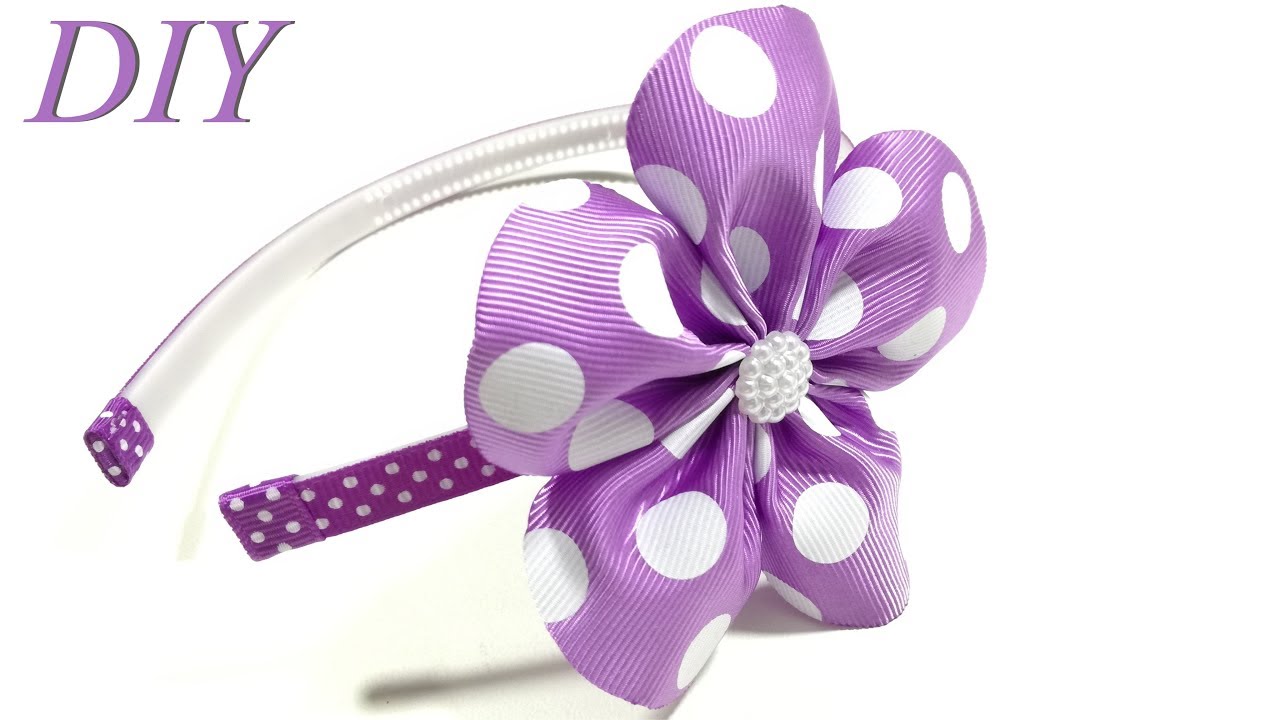 How To Make Hair Bows 🎀 DIY #202 Flower Headband Tutorial