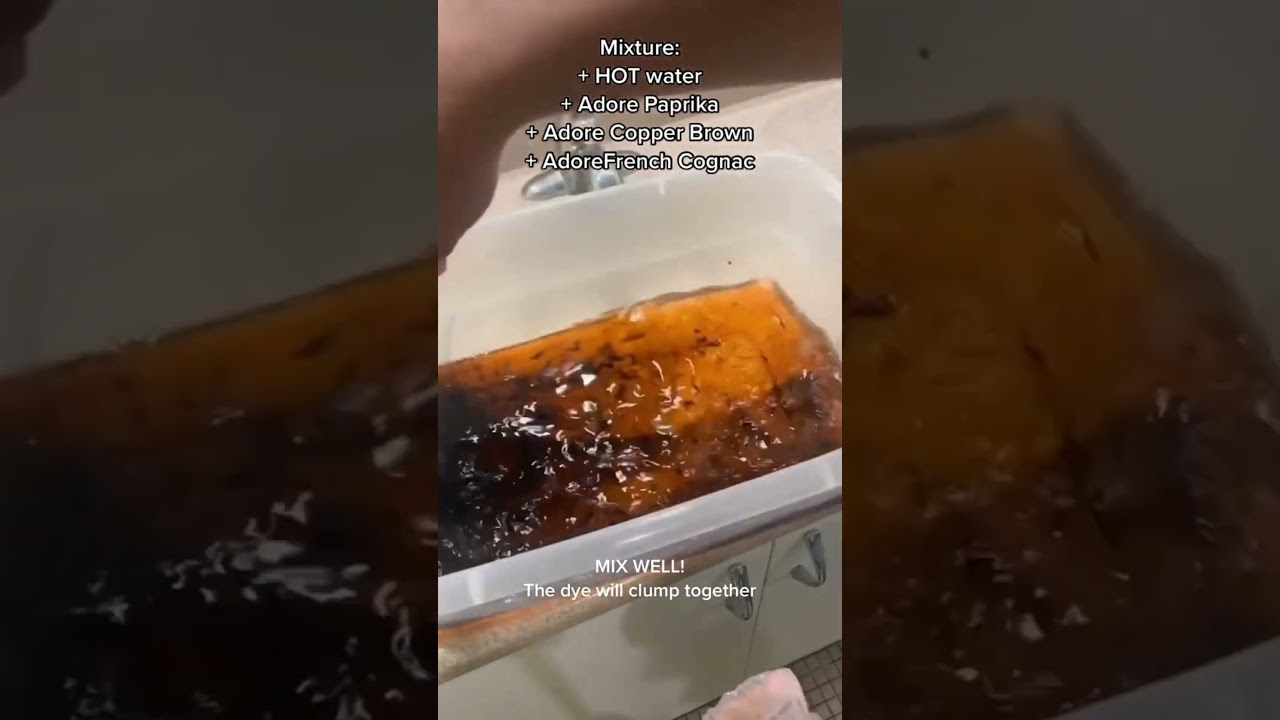 🔥🔥How to dye black wig into copper brown color ? #wiginstall #wigmaker #wigs