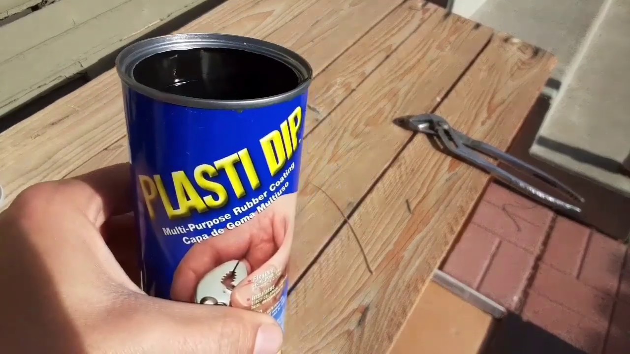 Plastidip coating.  Rubberizing tool handles.