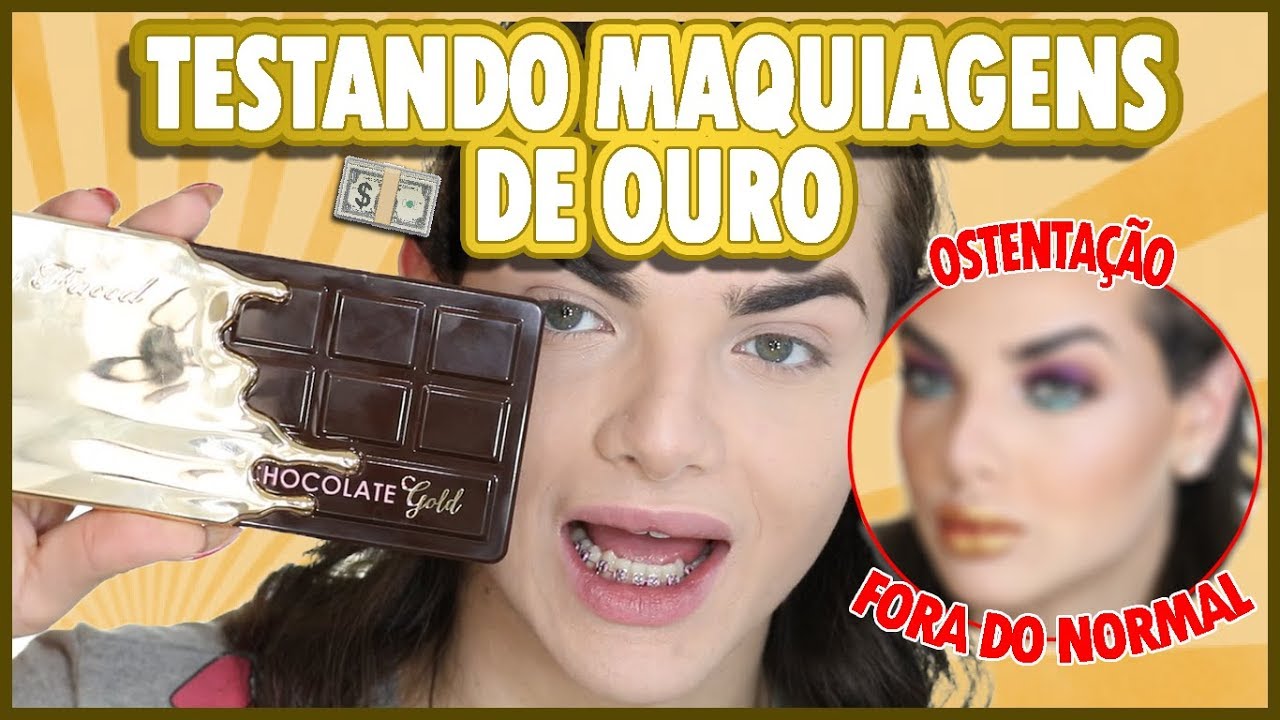 ME MAQUIEI COM MAQUIAGENS FEITAS COM OURO E DIAMANTES (REAL) | Rômolo Cricca