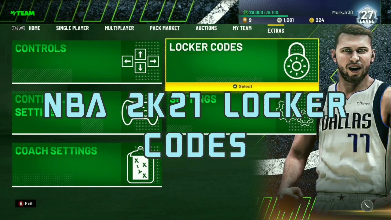 NBA 2k21 Locker codes