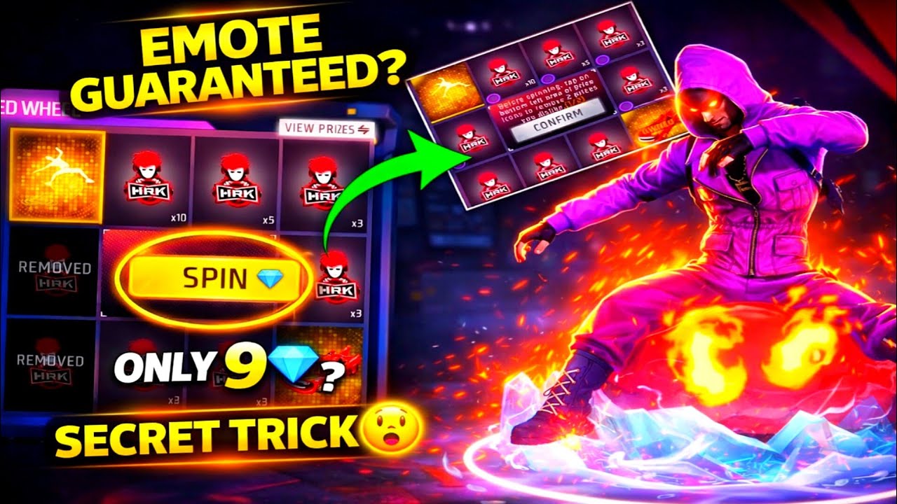 Impossible?! 😳 Faded Wheel Emote 1 Spin Challenge | Free Fire
