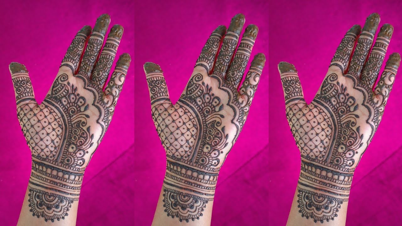 Aesthetic Front Hand Mehndi Design | Beautiful and Easy Henna Tutorial #mehndi #henna 