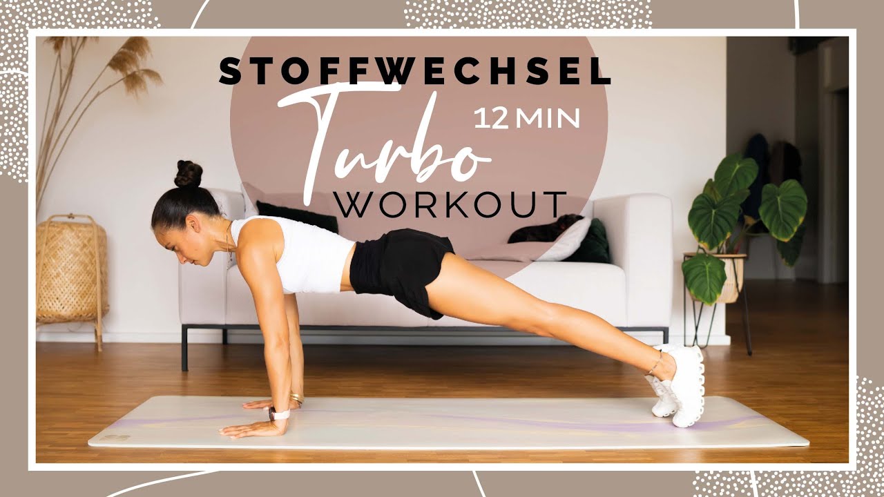 Stoffwechsel BOOST Home Workout | ohne Equipment | 12 Minuten  | &Uuml;ber Nacht EFFEKTIV FETT verbrennen